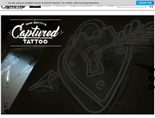 Tablet Screenshot of capturedtattoo.com